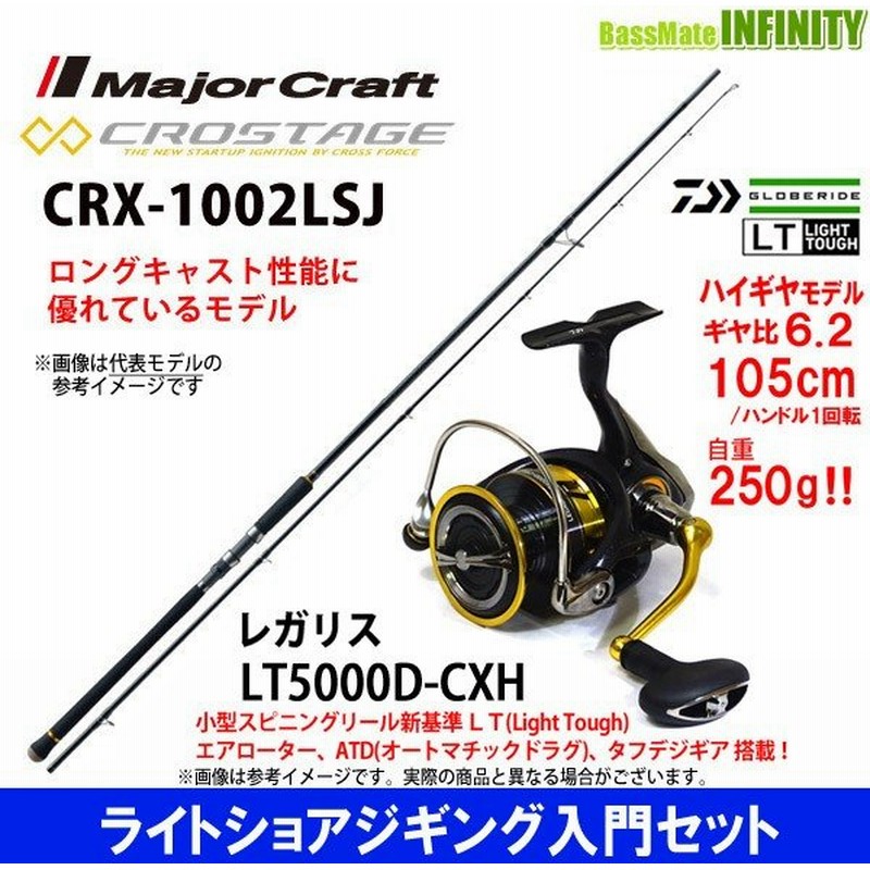 ライトショアジギング入門セット メジャークラフト クロステージ Crx 1002lsj ダイワ 18 レガリス Lt5000d Cxh 通販 Lineポイント最大0 5 Get Lineショッピング