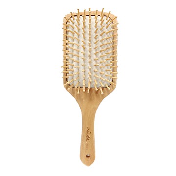 EZlife 原木氣墊頭皮按摩梳 白底 舒緩頭部壓力  1支