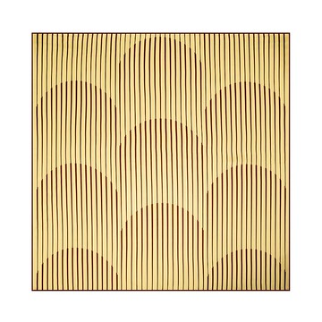 retar 褐卡其條紋原創桑蠶絲斜紋圍巾披肩大小絲巾方絲真絲復古