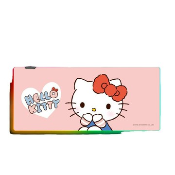rgb發光鼠標墊超大Hello Kitty凱蒂貓鍵盤桌墊電競led鼠標墊批發【Snowbelle優選】