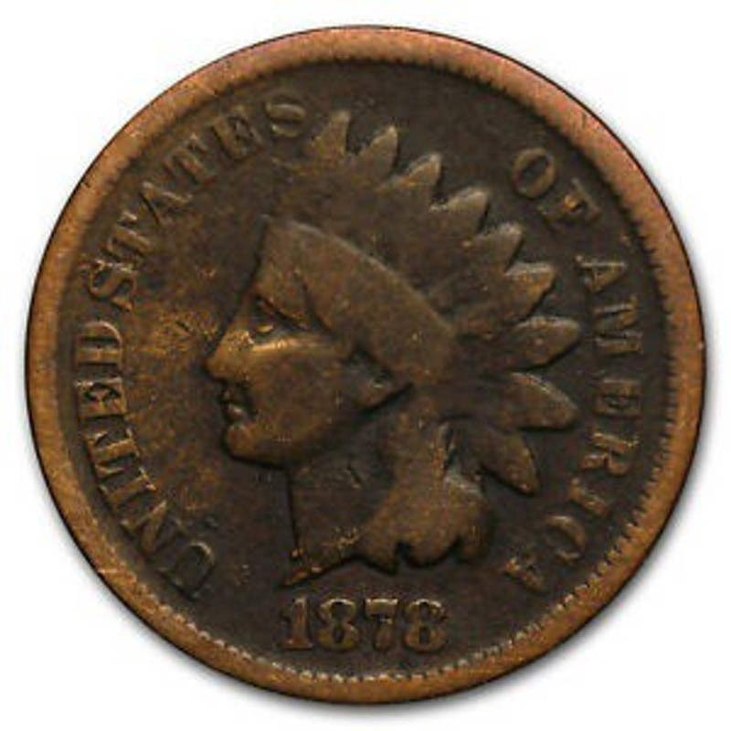 アンティークコイン 1878 Indian Head Cent Good - SKU #3435 | LINE