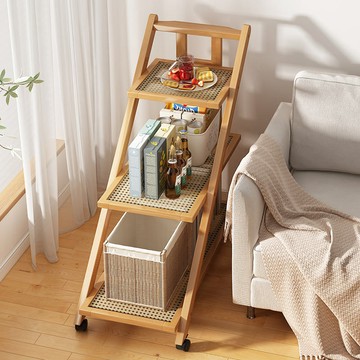??快速出貨?? 公司貨 小推車輕奢家用高級感客廳茶幾可移動多層創意邊幾現代簡約置物架