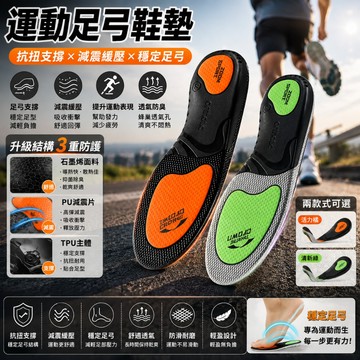 【隔日到貨⚡】足弓支撐鞋墊 專業運動鞋墊  緩震回彈鞋墊 石墨烯防臭 高弹支撑鞋墊 減震舒適防滑 运动鞋墊 足弓鞋墊