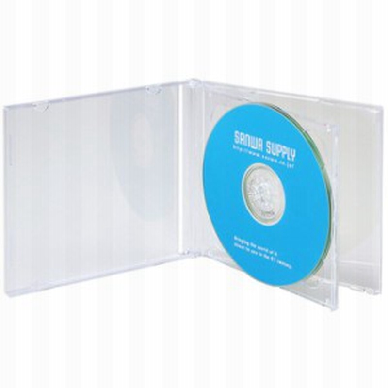即納 メディア2枚 ジャケットなど収納が可能 厚さ10mm標準サイズ Dvd Cdケース クリア サンワサプライ Fcd 22cn 通販 Lineポイント最大1 0 Get Lineショッピング