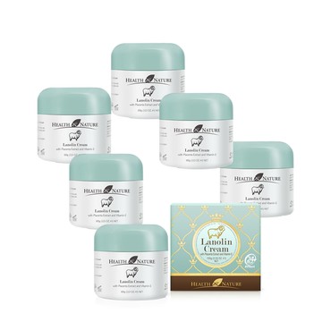 【Health Nature】美肌綿羊霜含胎盤素維他命E(6入組 100g/罐)