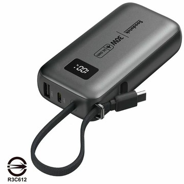 [COSCO代購6] C159118 Soodatek PD30W 10000mAh 行動電源 (帶USB-C充電線)