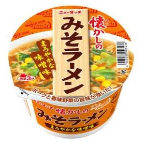 新着 ニュータッチ 懐かしシリーズ カップラーメン 味のスナオシカップ麺とカップ焼きそばの半月15食セット 関東圏送料無料