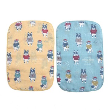 Kusuguru Japan 2入組 多功能紗布巾 30X20cm -Animal Mode款
