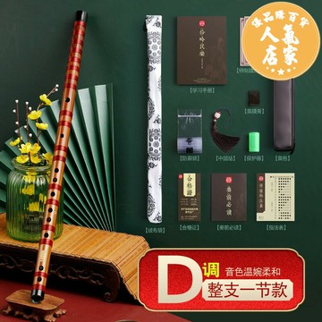 竹笛 苦竹笛 學生演奏笛子竹笛樂器初學零基礎兒童E短陳情古風橫玉笛膜G調
