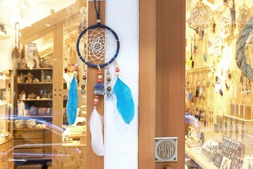 手作捕夢網掛飾 - 太陽 / 青金石吊飾