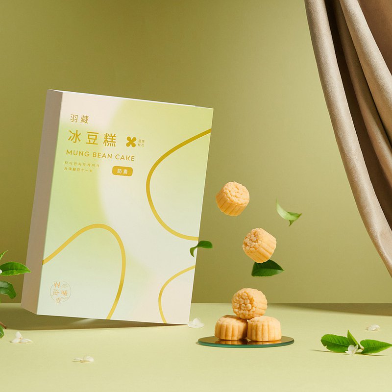 頂級宮廷茶點【羽藏冰豆糕-苗栗桂花】12入 (奶素可食用)