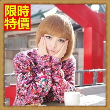 女假髮整頂假髮短假髮-日韓時尚齊瀏海修臉女美髮用品3色69o75【獨家進口】【米蘭精品】