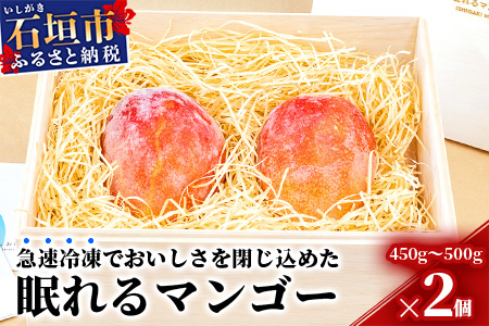 石垣の恵 眠れるマンゴー(450g～500g)2玉 専用箱入 KB-31