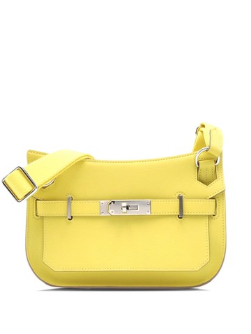 Hermès Pre-Owned - 2023 mini Jypsière shoulder bag - women - Calf Leather - One Size - Yellow