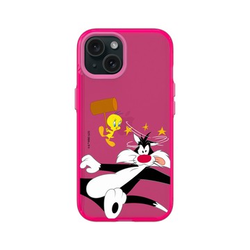iPhone 15 Clear 粉漾桃 - 樂一通 Looney Tunes - 崔弟的反擊