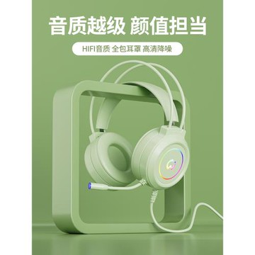 耳機頭戴式臺式電腦電競游戲筆記本吃雞有線專用帶麥克風二合一