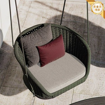 【網紅雙人款】戶外鞦韆 庭院吊椅 藤編鞦韆 花園吊床 北歐風格 雙人承重 防水防腐 庭院陽臺花園休閒