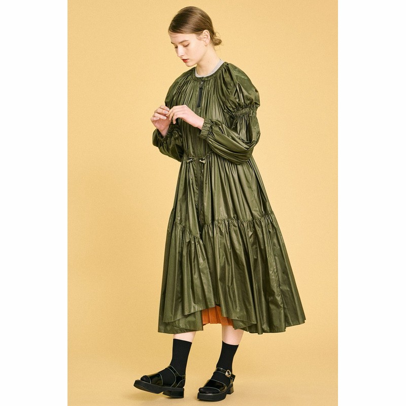 お買得 Lanvin En ライトタフタドレスコート Bleu スプリングコート Alrc Asia