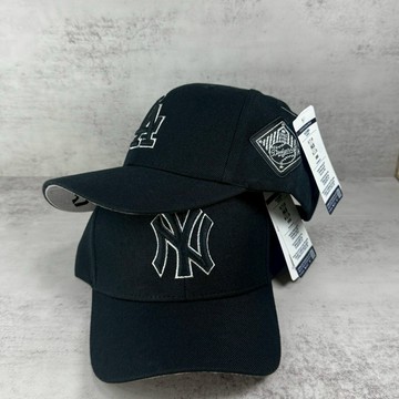 《Urban當天出貨》韓線 MLB 棒球帽 可調式硬頂 黑菱標 洋基/道奇隊 刺繡logo IU BTS