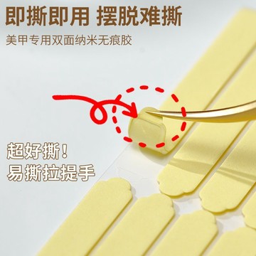 ⚡免運可開發票⚡白色紙膜易撕帶提拉手穿戴甲膠條純手工穿戴甲展示作品美甲收納盒人氣爆棚
