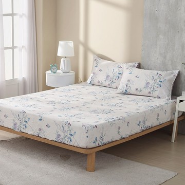 鴻宇寢飾 300織羅安思美國棉單人床包枕套組 (床包105x186CM 枕套50X75CM)