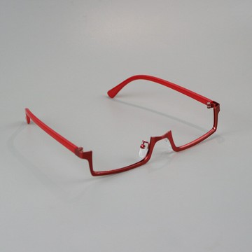 好物 2025御姐紫色半框眼鏡女純欲黑框無鏡片下半框鏡架cos二次元回戰