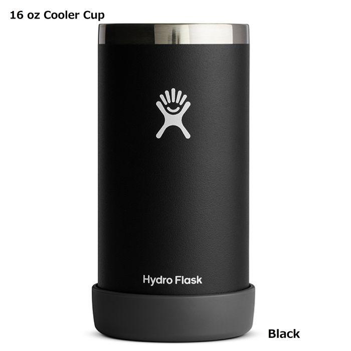 Hydro Flask ハイドロフラスク 16oz Cooler Cup 473ml #890131 Black ステンレスカップ クージー 缶 ボトル 保冷ホルダー 真空断熱構造 8901310032221 正規品