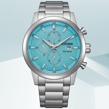 CITIZEN星辰 Chronograph系列 光動能計時腕錶 43mm/CA0748-80L