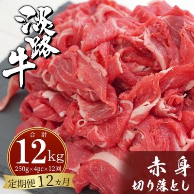 ふるさと納税 淡路市 淡路牛赤身切り落とし 1kg(250g×4PC)