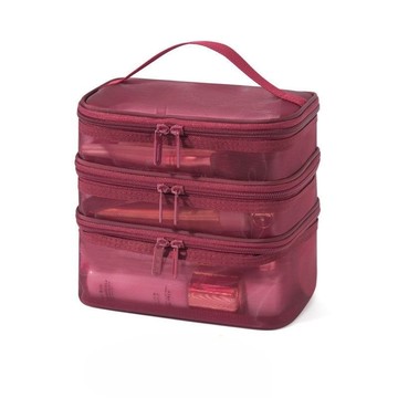 桃園出貨☘收納包 化妝包 盥洗包 分層化妝包 透明收納包 大容量網紗便攜外出 0QAN