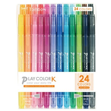 【史代新文具】TOMBOW  GCF-012 雙頭彩色筆 (24支入)