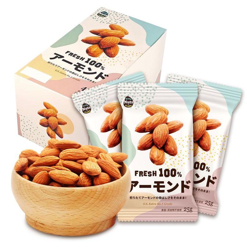 Daily Nuts  Fruits(デイリーナッツアンドフルーツ) 小分けアーモンド 1kg(25gX40個) 素焼き 無塩のアーモンド