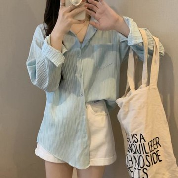 大碼防曬襯衫女夏季新款設計感小眾中長薄款開衫外套韓系溫柔上衣