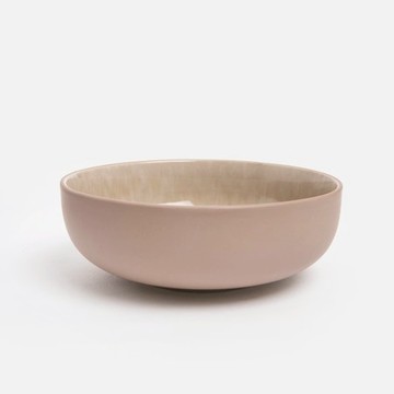 查莉陶瓷碗16.2cm 渲紋淺棕