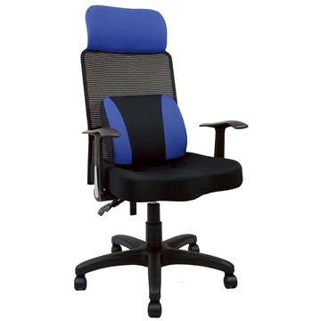 台灣製造 SGS認證 EV-02D舒適電腦椅-寶藍（49*61*128cm）_廠商直送