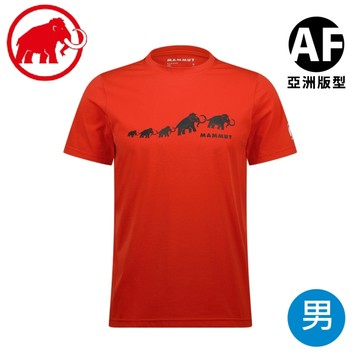 【MAMMUT 長毛象 QD Logo Print T-Shirt AF PRT2 男短T《深經典紅》】1017-02012