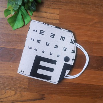 口罩暫存套/口罩收納套=視力檢查表=米白(共3色)