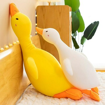 大白鵝毛絨玩具超軟娃娃公仔趴趴鵝鴨子抱枕玩偶女生睡覺簡約客廳（45cm以上的商品麻煩客人選擇宅配哦，謝謝）