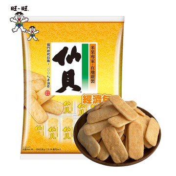 旺旺 仙貝經濟包 350g 米果米餅米菓 100%台灣在地米 非油炸輕鬆無負擔 ★米果★獨立包裝★零食★零嘴★餅乾★下午茶★聚餐