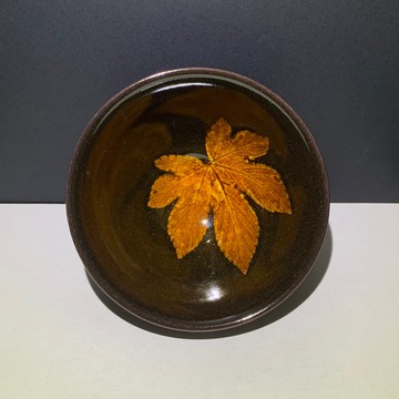 木葉天目中茶碗 130ml 邱毓寧 鶯歌燒 B5-02