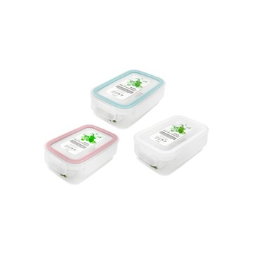 Lustroware日本岩崎日本製可套疊防漏微波保鮮盒-650ml - 白色