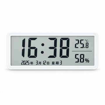 溫溼度電子鐘 磁吸數位時鐘 數字鐘 磁吸冰箱電子鐘 多功能電子鐘 大螢幕靜音鐘錶（桌面壁掛兩用LED）