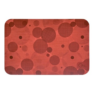 【OGL】頂吸 厚切特舒軟式珪藻土吸水地墊 60x40cm 圓圓不絕紅