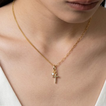 Lucky Charm｜十字鋯鑽吊墜（不含鏈）