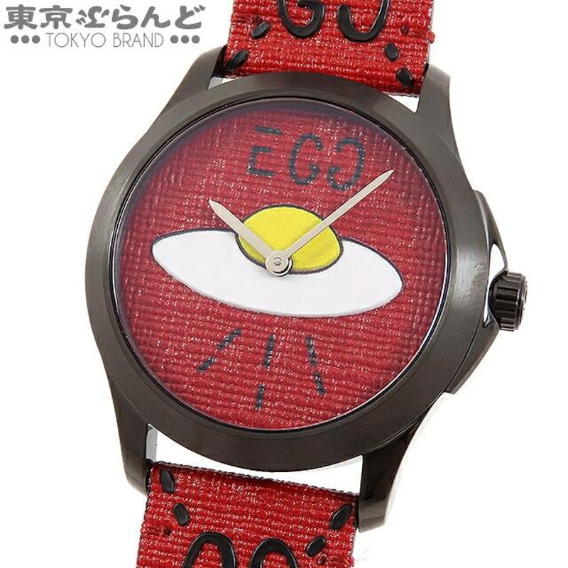 返品可 グッチ Gタイムレス レッド UFO 時計 腕時計 ボーイズ クォーツ式 電池式 SS EGG 目玉焼き 卵 GG 126.4  YA1264023 未使用 101608376 | LINEショッピング