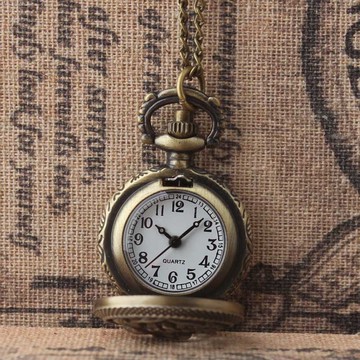 小清新迷你可愛蝴蝶 復古懷表帶鏈 復古翻蓋石英懷表 男女學生禮