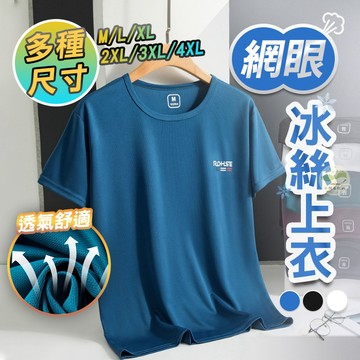 🔥隔日到貨🔥網眼T恤 冰絲網眼 涼感 速乾 男上衣 短袖 慢跑衣 運動上衣 T恤 素T 運動T恤 健身衣 運動 健身