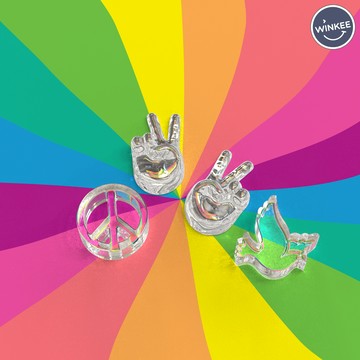 【德國WINKEE】和平標誌冰塊模具 | 原裝進口 台灣現貨 獨家代理