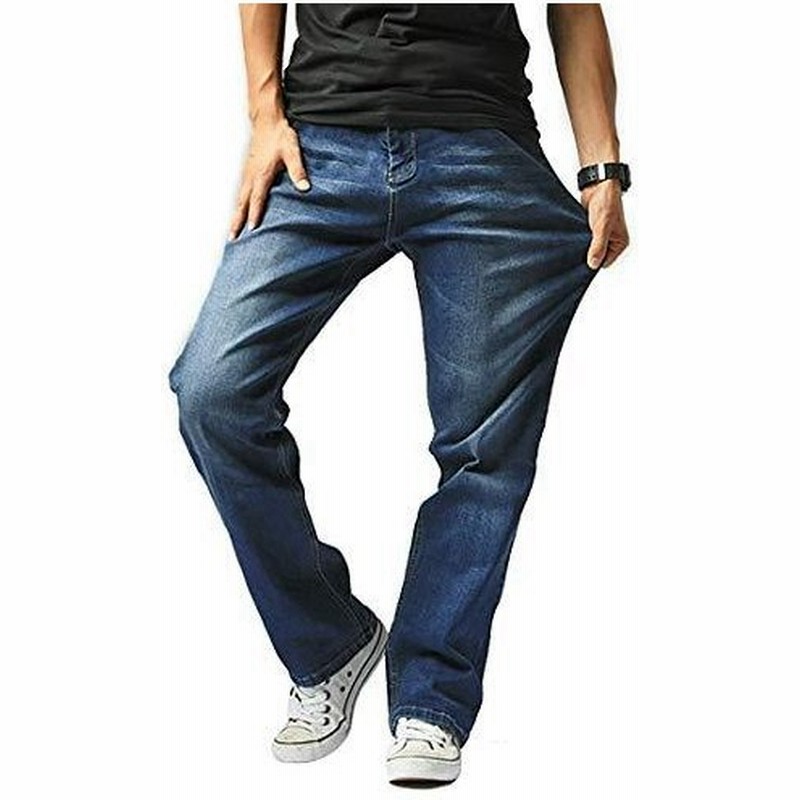 Hiloyaya 大きいサイズ メンズ ジーンズ ストレッチ ストレート デニム パンツ メンズジーパン ゆったり カジュアル おしゃれ 42 ブ 通販 Lineポイント最大0 5 Get Lineショッピング