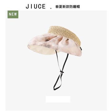 【米蘭精品】現貨+預購 旅遊度假戶外編織草帽防曬帽-戶外防曬草帽拼接花布女帽子5色74kv25